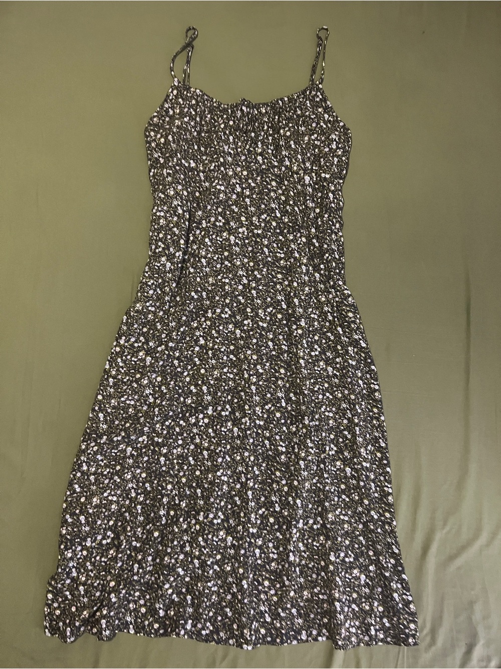 Navy Floral Midi Dress Size XXL
